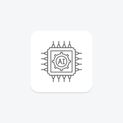 Micro Scheme thinline icon , vector, pixel perfect, illustrator file