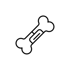 Osteoporosis bandage outline icons, minimalist vector illustration ,simple transparent graphic element .Isolated on white background