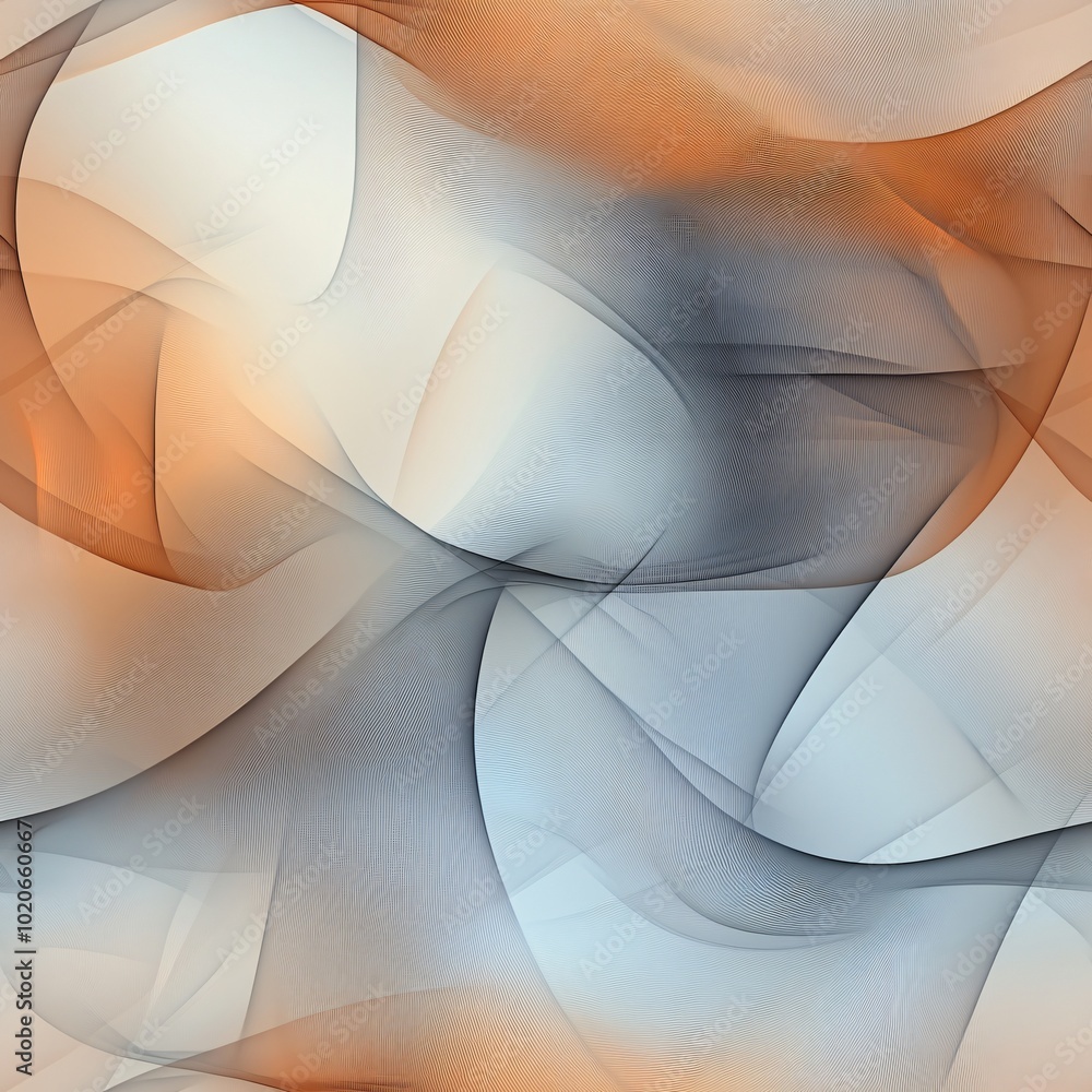 Aufkleber tile image, an abstract background with soft, flowing lines and curves