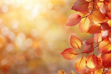 Fototapeta premium Fallen Leaves Season Background