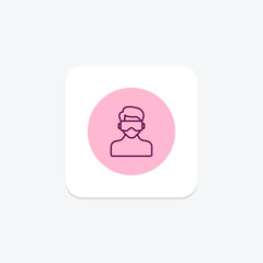 Virtual Reality pentaglow  , vector, pixel perfect, illustrator file