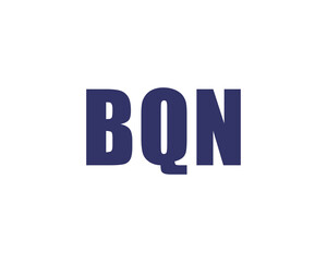 BQN logo design vector template. BQN