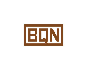 BQN logo design vector template. BQN
