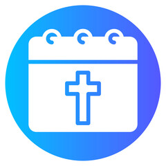 Obraz premium calendar gradient icon