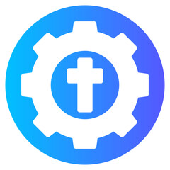 gear gradient icon