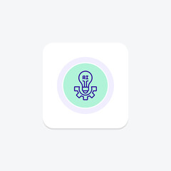 Ai Breakthrough color circle icon , vector, pixel perfect, illustrator file