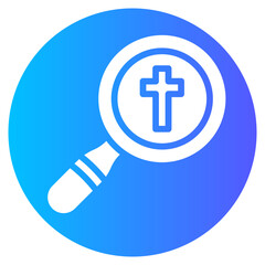 Fototapeta premium search gradient icon