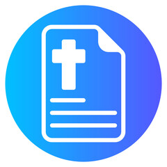 Obraz premium sermon gradient icon
