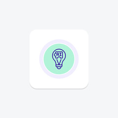 Ai Solutions color circle icon , vector, pixel perfect, illustrator file
