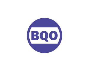 BQO logo design vector template. BQO