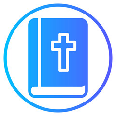 Fototapeta premium bible gradient icon