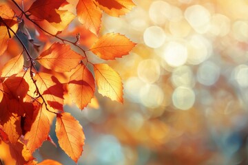 Fallen Leaves Season Background