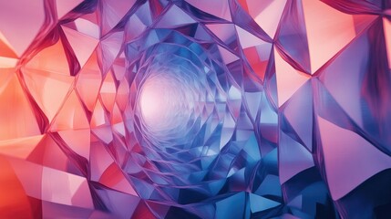 Obraz premium A mesmerizing background featuring a repetitive pattern of geometric shapes filling the entire space, creating an eye-catching abstract design