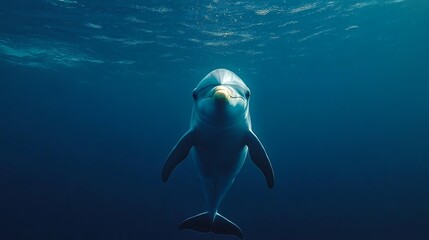 Naklejka premium dolphin in the water