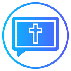 message gradient icon