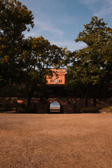 Arch in sunset light