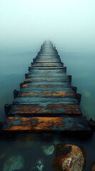 Fototapeta premium The longest fishing pier you've ever seen