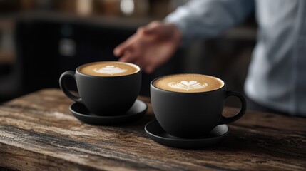 The Coffee Cups on Table