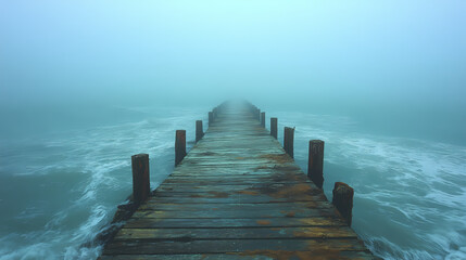 Fototapeta premium The longest fishing pier you've ever seen