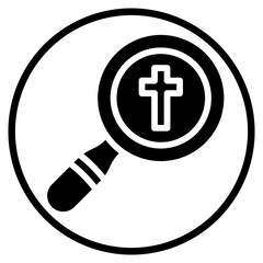 Fototapeta premium search glyph icon