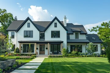 Exterior of a modern suburban home