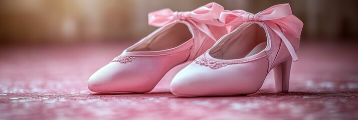 Pink Ballet Shoes, Pointe Shoes for Dance Class, Soft Satin Tutus