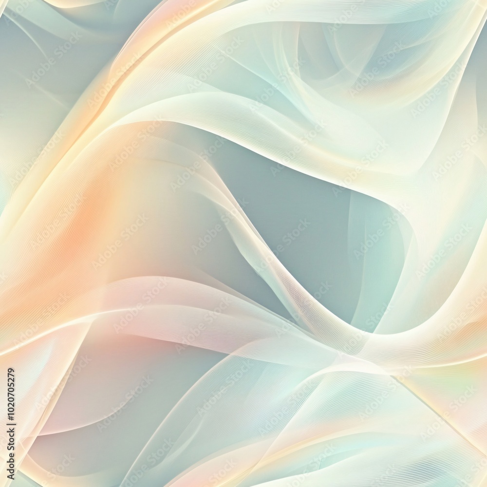 Poster tile image, an abstract background with soft, flowing lines and curves