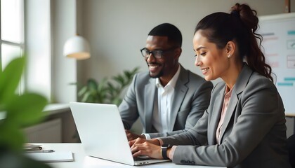 Fototapeta premium business people working together