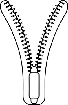 recommend clip art: zipper line art vector illustration