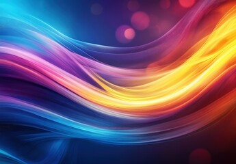 Fototapeta premium Vibrant abstract color waves