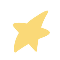Star. Abstract, stylized element. Vector