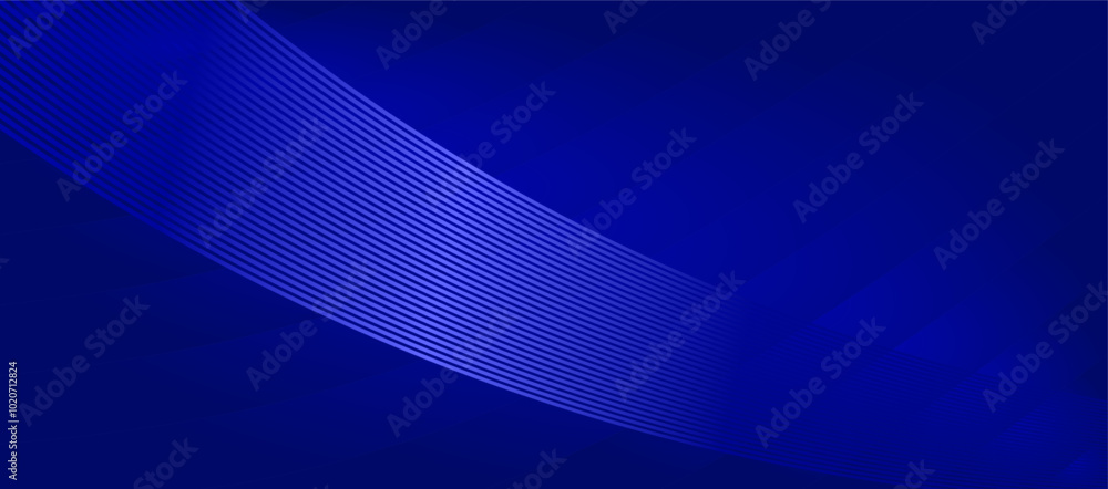 Aufkleber abstract blue background with a curved line pattern.