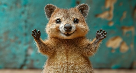 Fototapeta premium Adorable Golden-Mantled Ground Squirrel