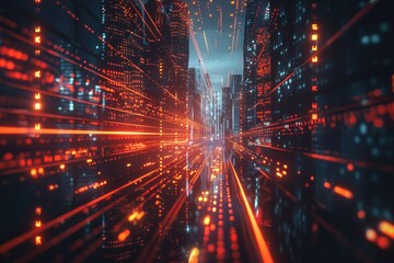 Naklejka premium Ultra futurist tech abstract background