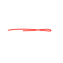 Vector  of  red underline