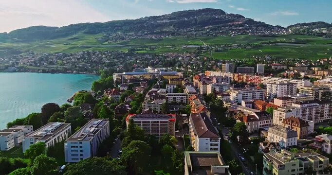 Vevey is a city in western Switzerland, in the French-speaking canton of Vaud. One of the main centers of the Swiss Riviera. Vevey is located on the shores of Lake Geneva