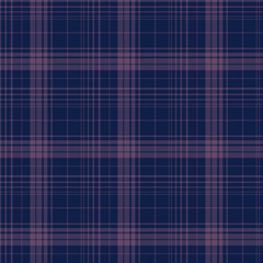 Navy and Pink Elegant Plaid Checkered Seamless Pattern
