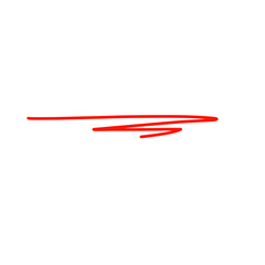 Vector  of  red underline