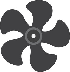 Fan Propeller, Ship Propeller, Aircraft Propeller Icon Illustration