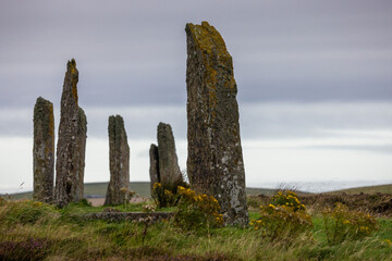 Ring of Brodgar Neolithic Standing Stones, Orkney, Scotland