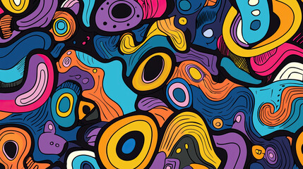 Fototapeta premium doodle art exhibition