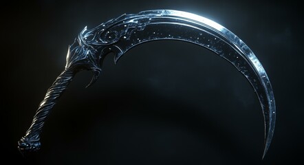 Futuristic Sword with Intricate Designs