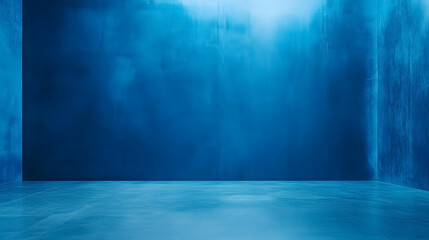 Dark and Soft Blue Abstract Cement Wall and Studio Room Gradient Background: An abstract background with dark and soft blue gradients, resembling a cement wall or studio room setting.