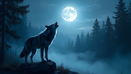 Pinewood Howl: The Werewolf's Night Chorus