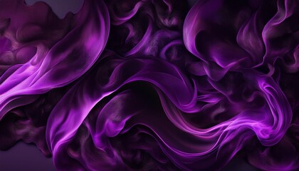 Obraz premium abstract black fire texture on a dark purple background