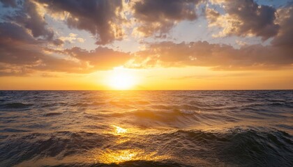 Obraz premium sun and sea sunset background