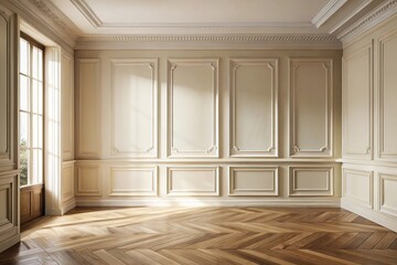 Fototapeta premium French minimalist mockup