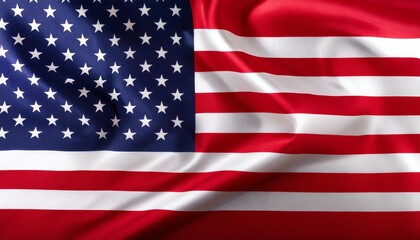 american flag wave close up