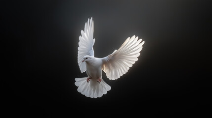 Fototapeta premium A majestic white dove