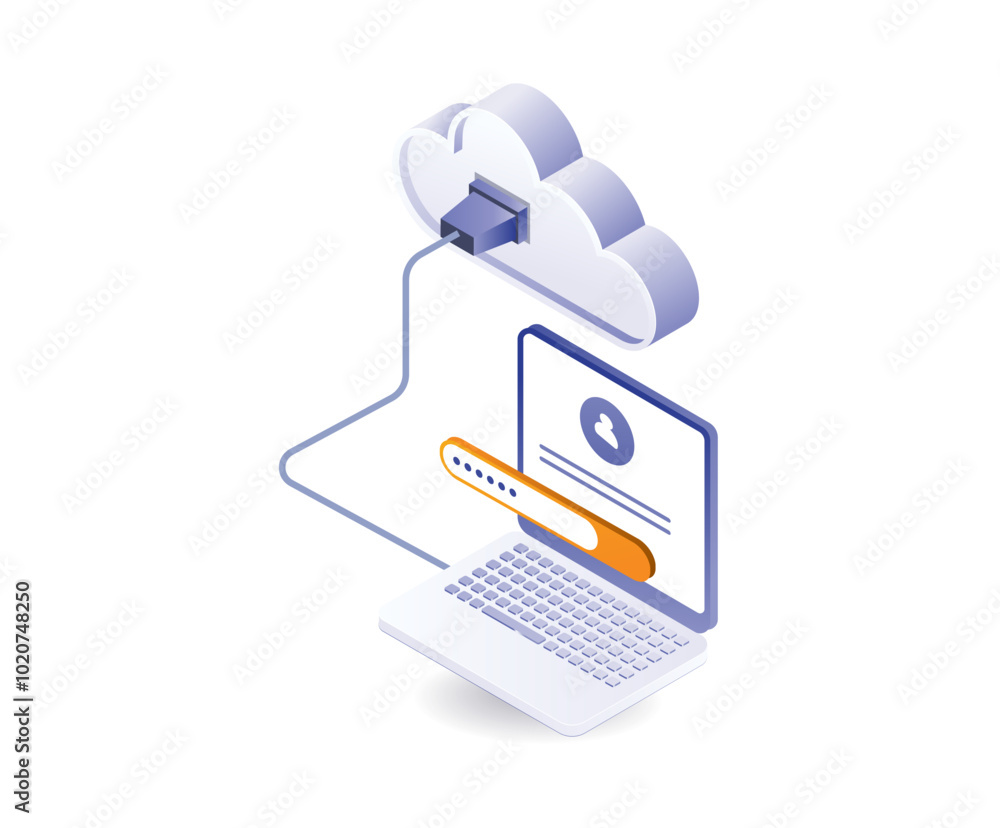 Poster cloud server personal computer security password